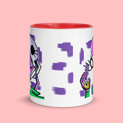 Half-Skull Cubist Mug