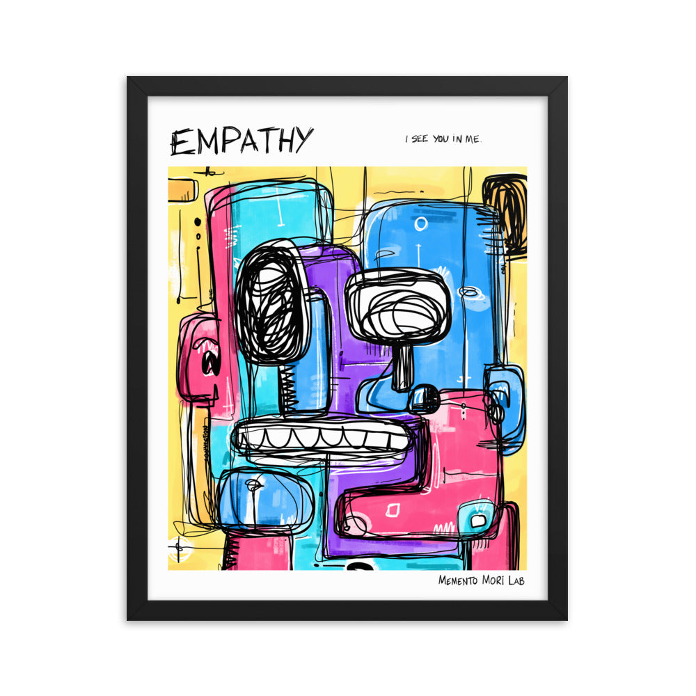 Empathy - Polaroid Sketch Framed Poster