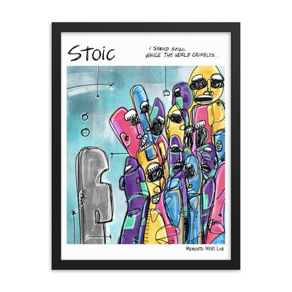 Stoic - Polaroid Sketch Framed Poster