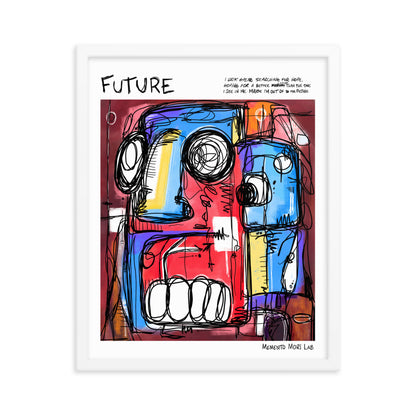 Future Polaroid Sketch Framed Poster