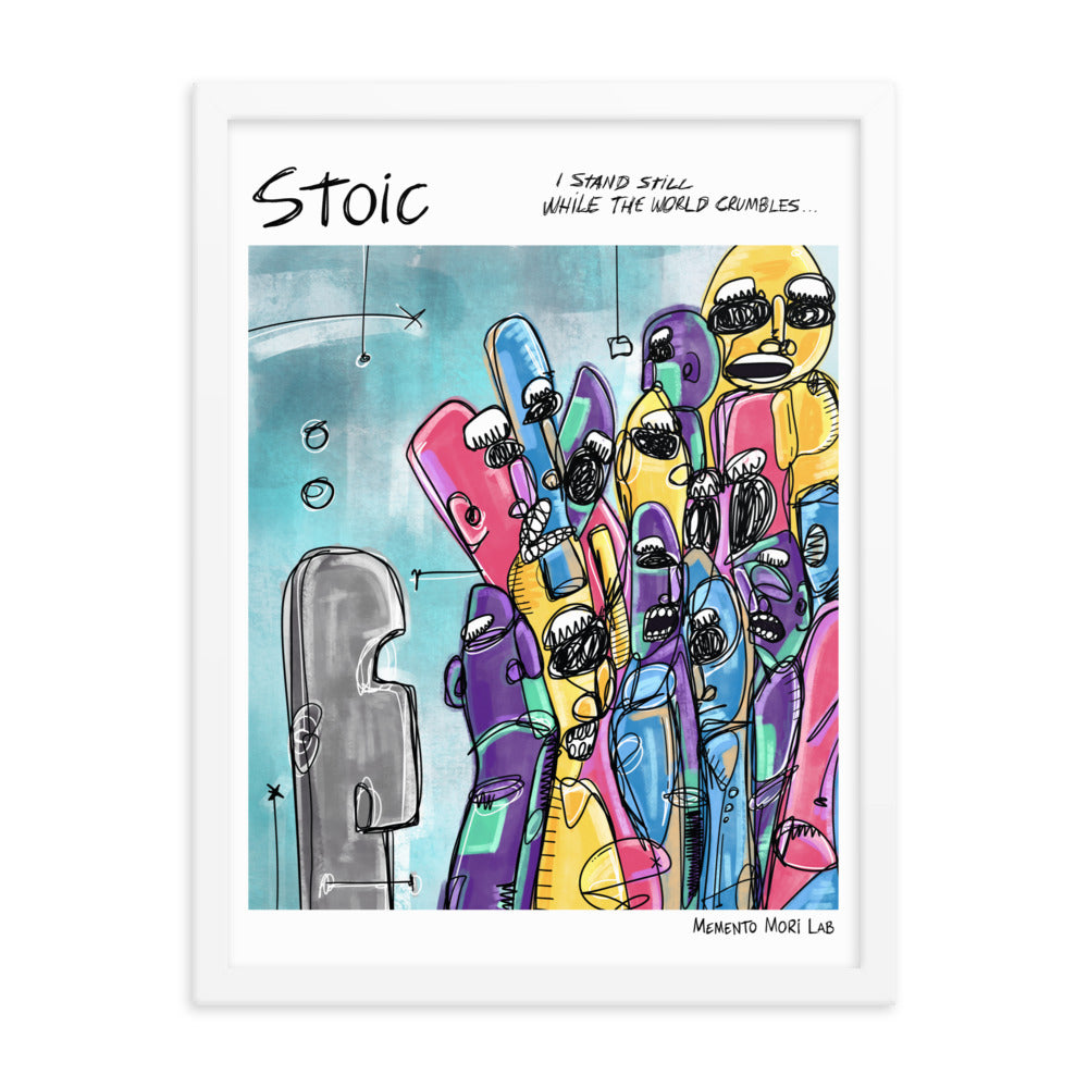 Stoic - Polaroid Sketch Framed Poster