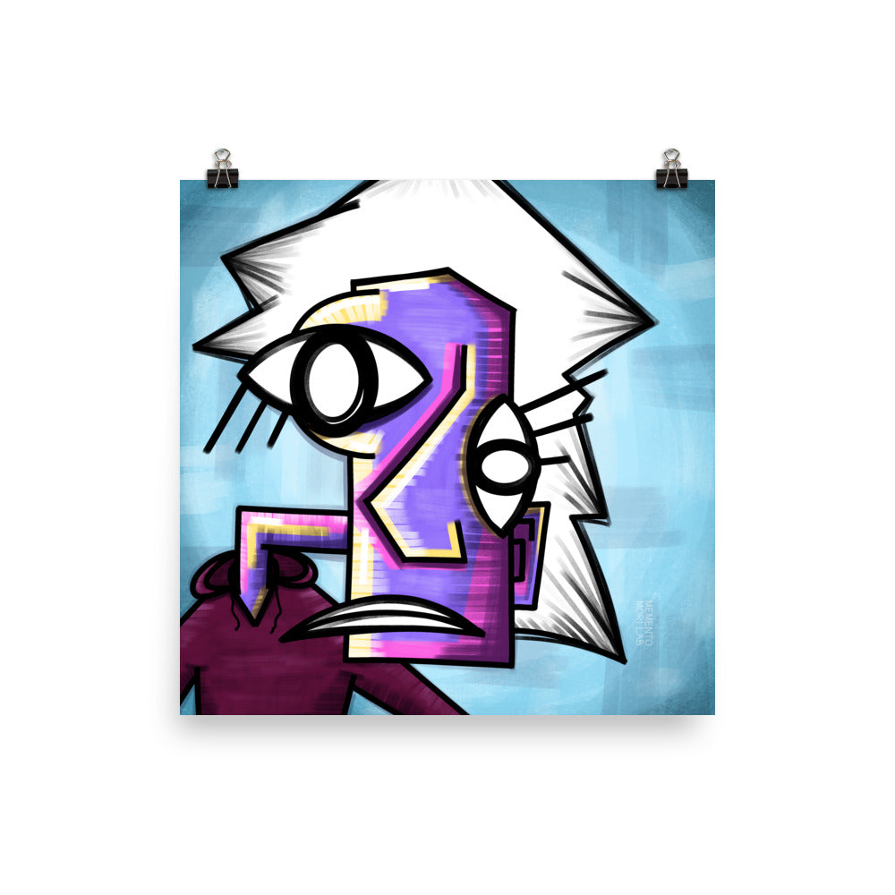 Lost & Confused Cubist Art Print