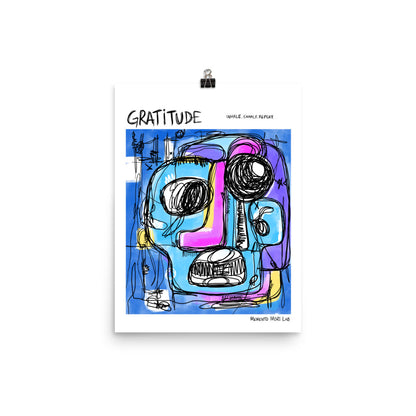 Gratitude - Polaroid Sketch Poster