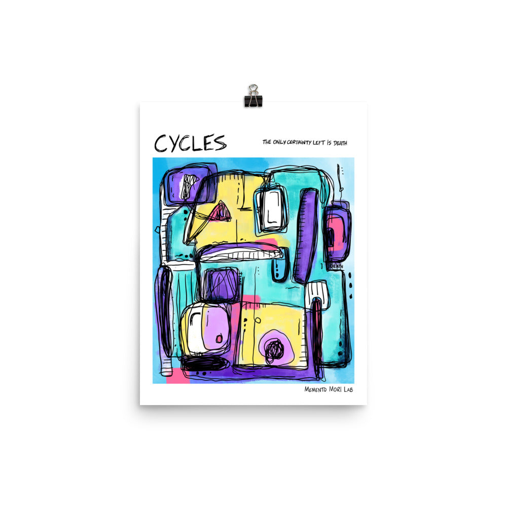 Cycles - Polaroid Sketch Poster