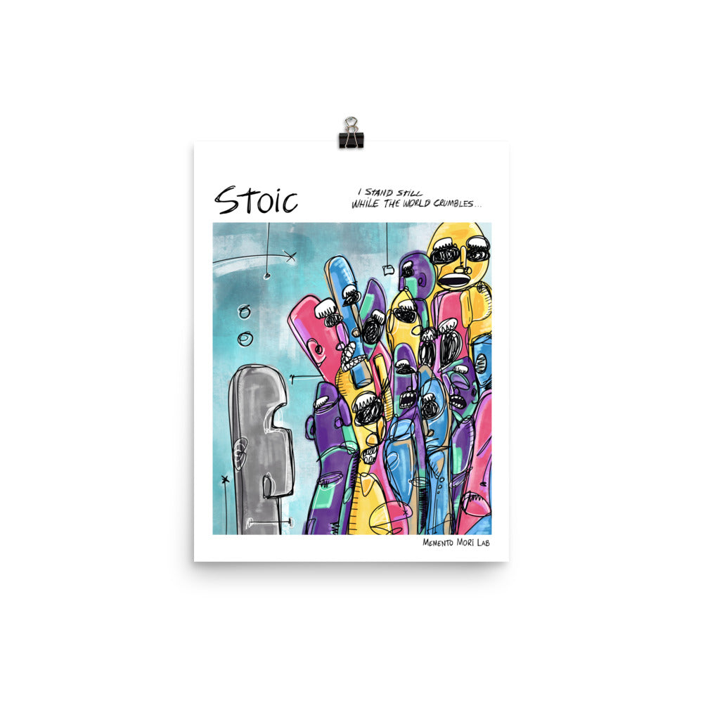 Stoic - Polaroid Sketch Poster