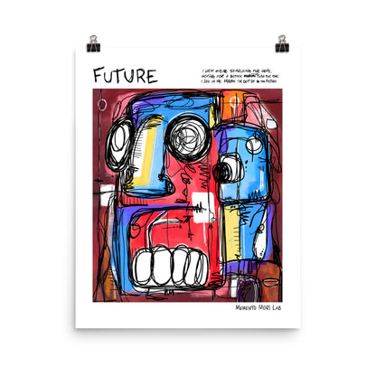 Future - Polaroid Sketch Poster