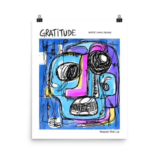 Gratitude - Polaroid Sketch Poster