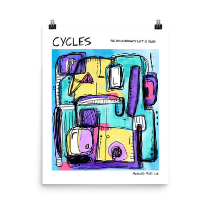 Cycles - Polaroid Sketch Poster