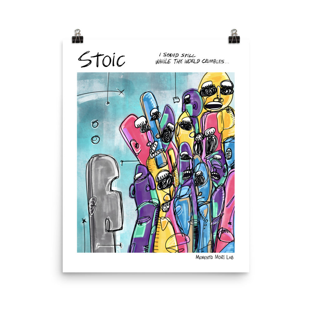 Stoic - Polaroid Sketch Poster