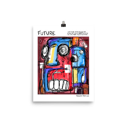 Future - Polaroid Sketch Poster