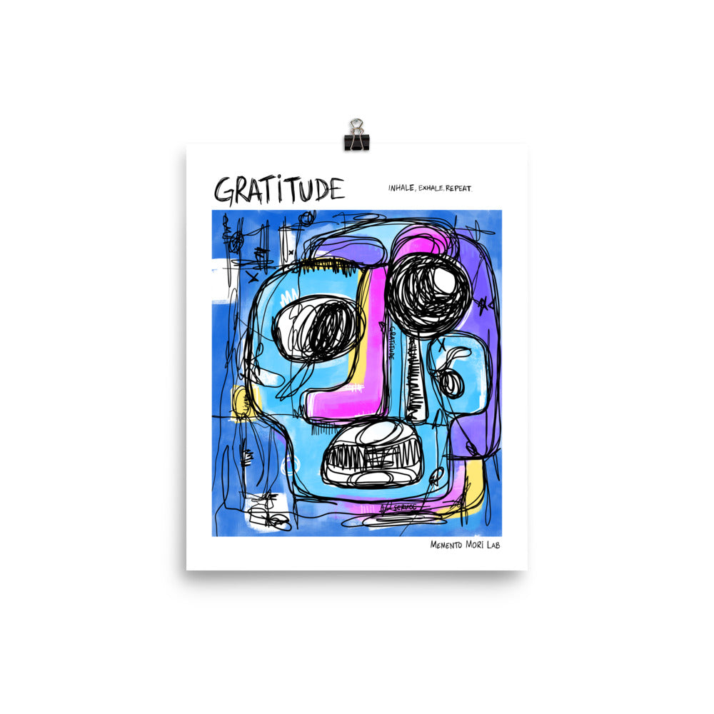 Gratitude - Polaroid Sketch Poster