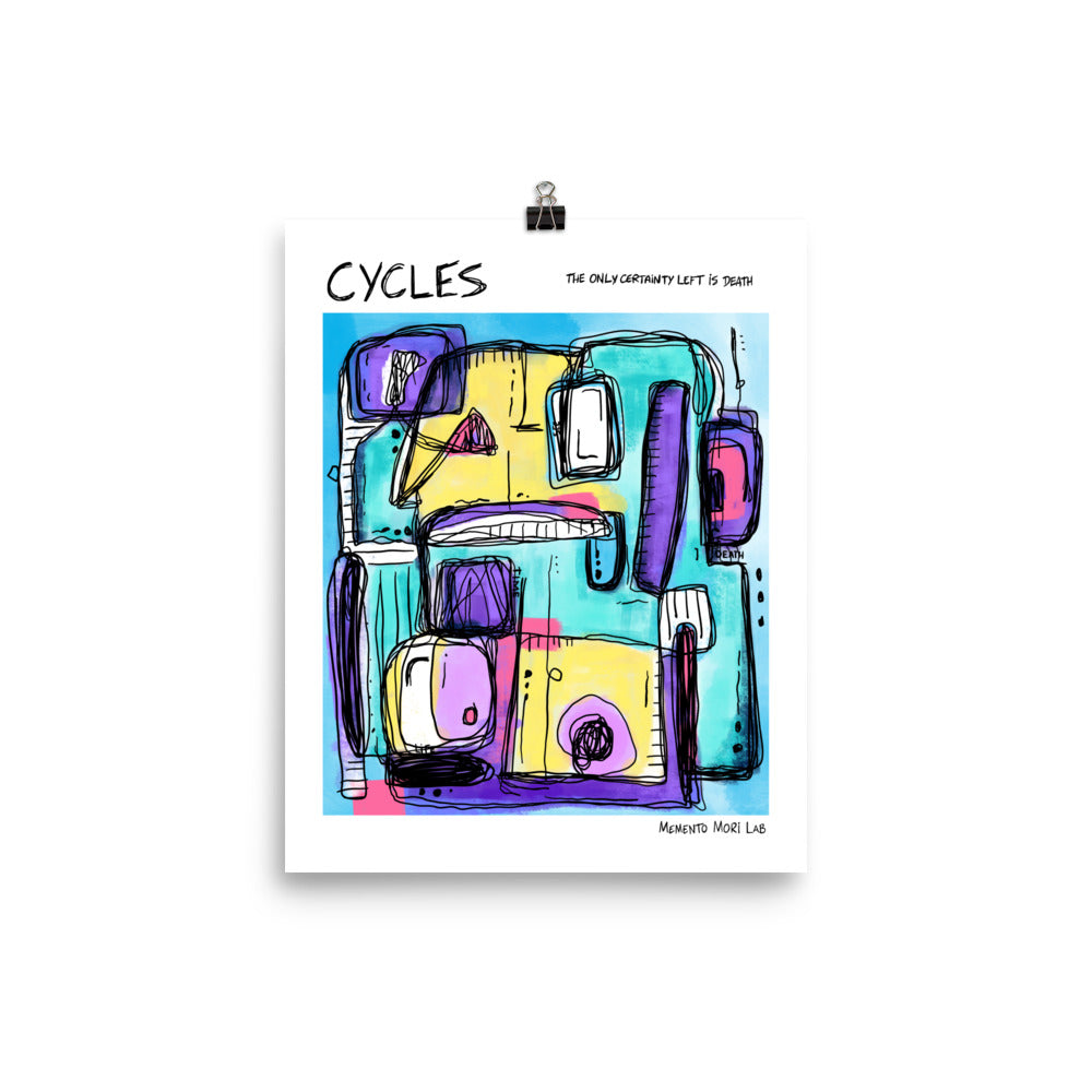 Cycles - Polaroid Sketch Poster