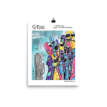 Stoic - Polaroid Sketch Poster