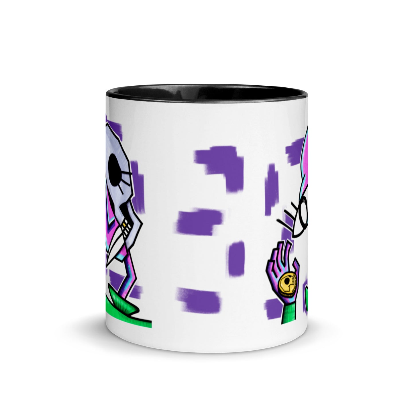 Half-Skull Cubist Mug