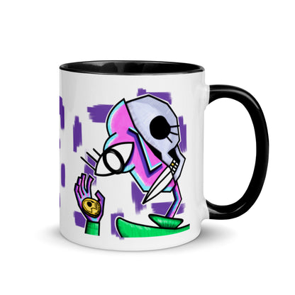 Half-Skull Cubist Mug