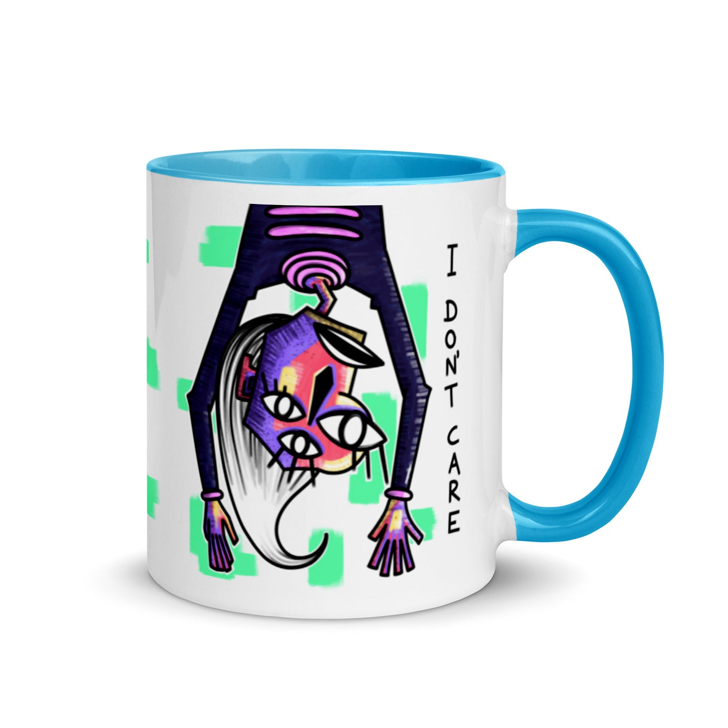 I Don't Care Alien Cubist Mug