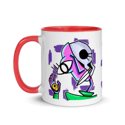 Half-Skull Cubist Mug