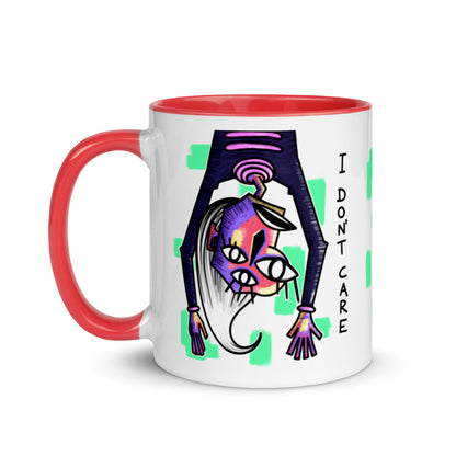 I Don't Care Alien Cubist Mug