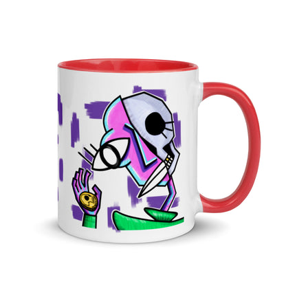 Half-Skull Cubist Mug