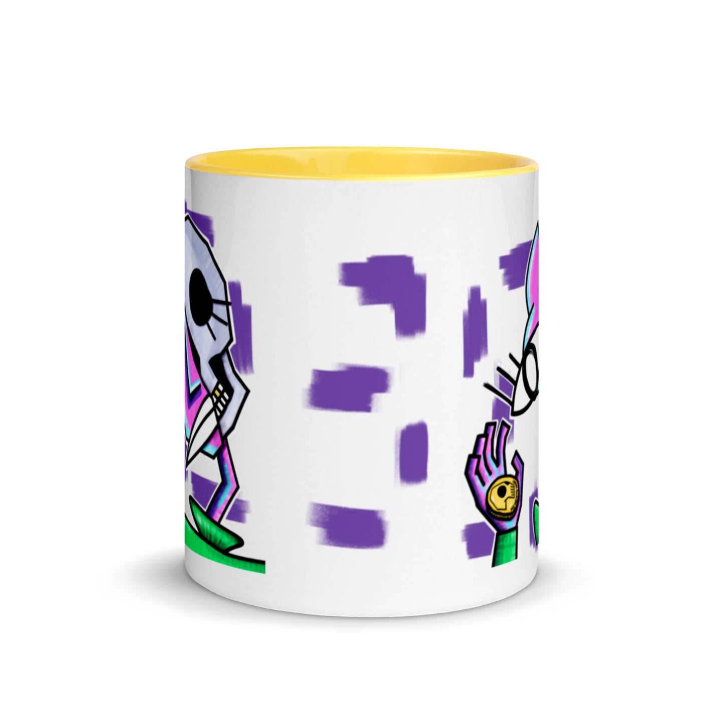 Half-Skull Cubist Mug