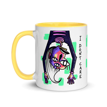 I Don't Care Alien Cubist Mug